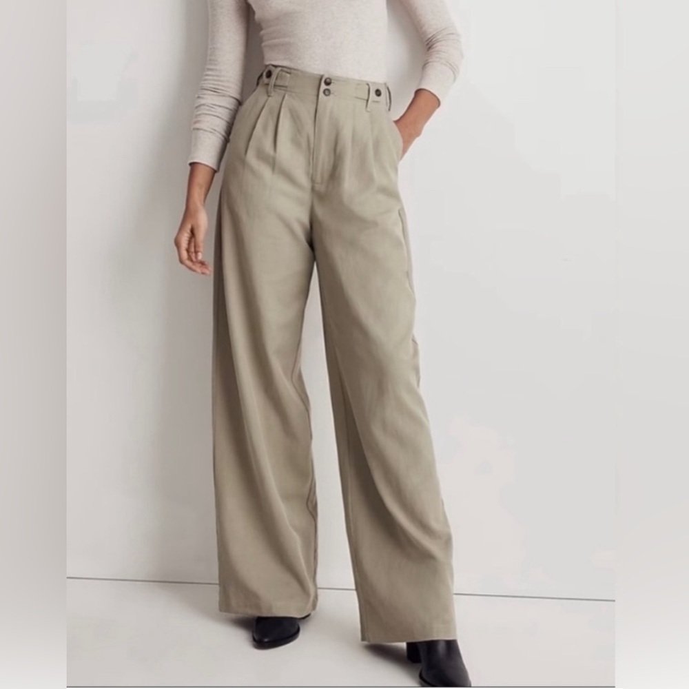 Madewell The Tall Harlow Wide Leg Pant in Forgotten Landscape Size 4T EUC